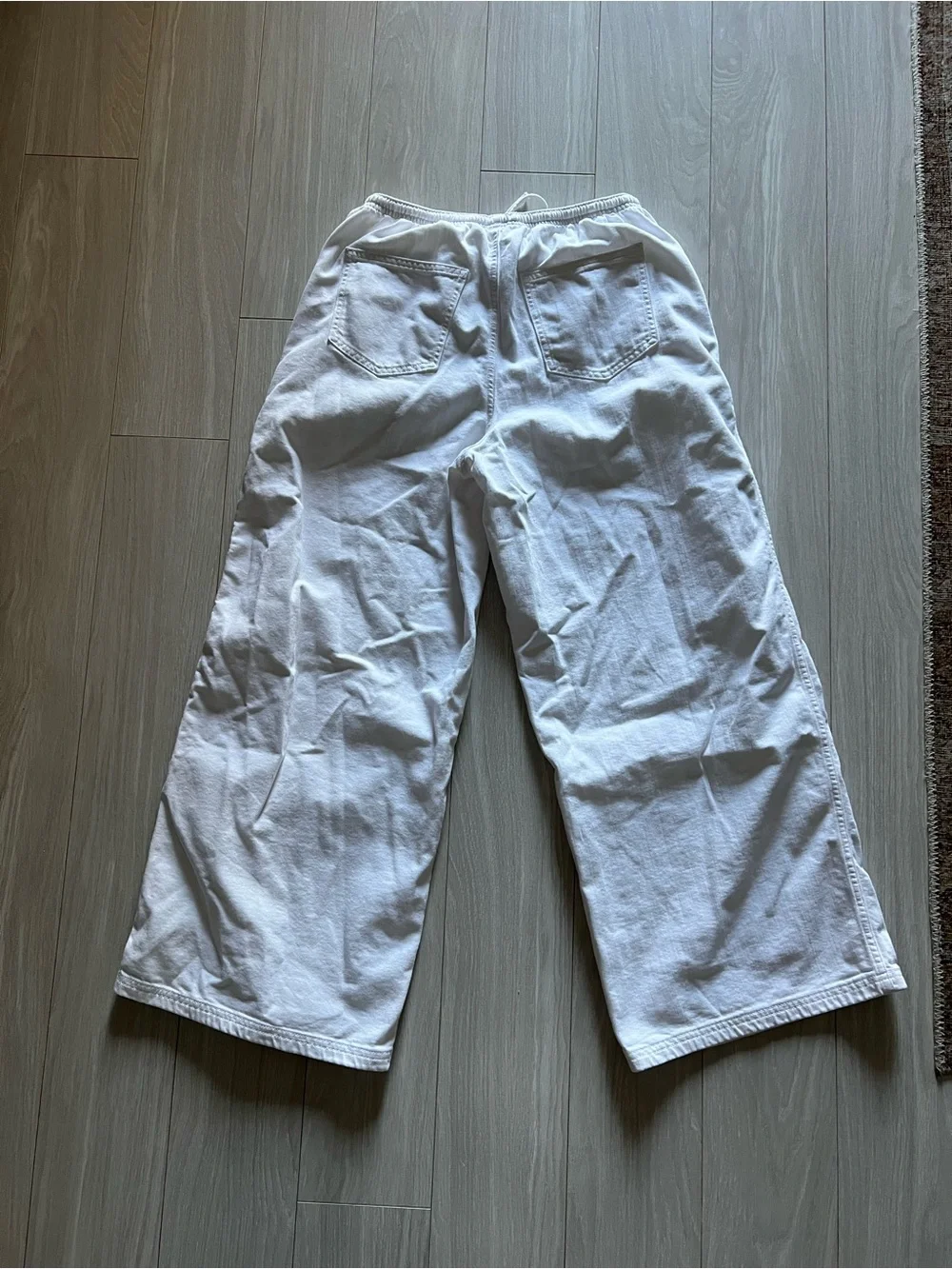 aerie White daydream denim pull-on Pant - Picture 2 of 6